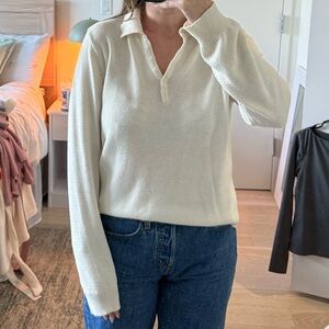 Z Supply cream buttoned long sleeve sweater